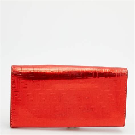 fendi red zucchino wallet|Women's Designer Leather Wallets in Bifold & Trifold .